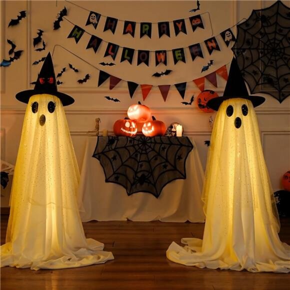 2Packs Halloween Decorations Outdoor,Halloweens Party Decoration Indoor,Spooky - Picture 4 of 7